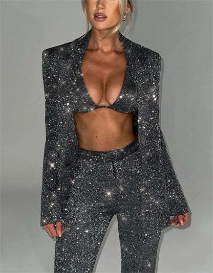 Glitter Three-Piece Suit.