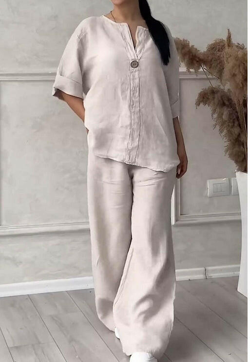 Cotton-Linen Pajamas.