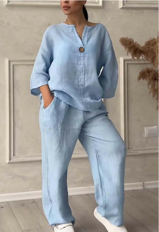 Cotton-Linen Pajamas.