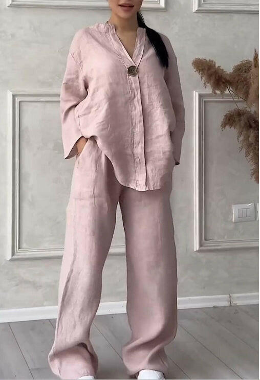 Cotton-Linen Pajamas.