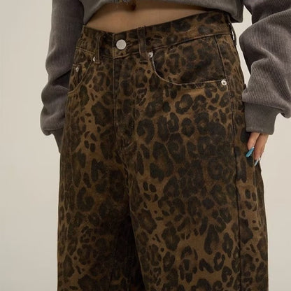 Vintage Leopard Print Jeans.